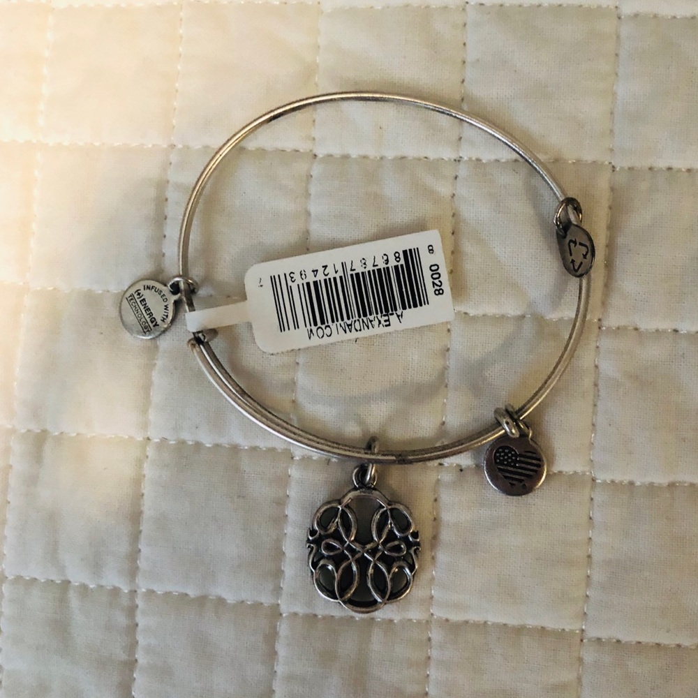 ALEX AND ANI - PATH OF LIFE - SILVER CHARM BANGLE - Picture 5 of 5